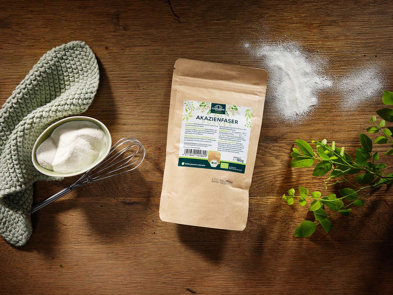 Organic Acacia Fiber Powder - 360 g - from Unimedica